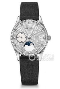 白金表殼、白色圓形表盤與大表徑的優雅 鱷魚皮表帶自動機械停產在售手表報價指南